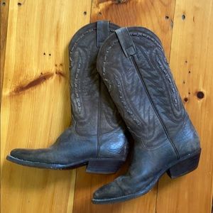 Handmade all leather cowboy boots
